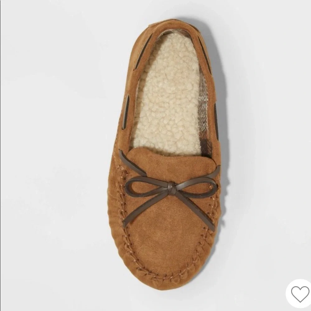 Cat & Jack Lionel Moccasin Slippers Dark Chestnut | Brown | Tan